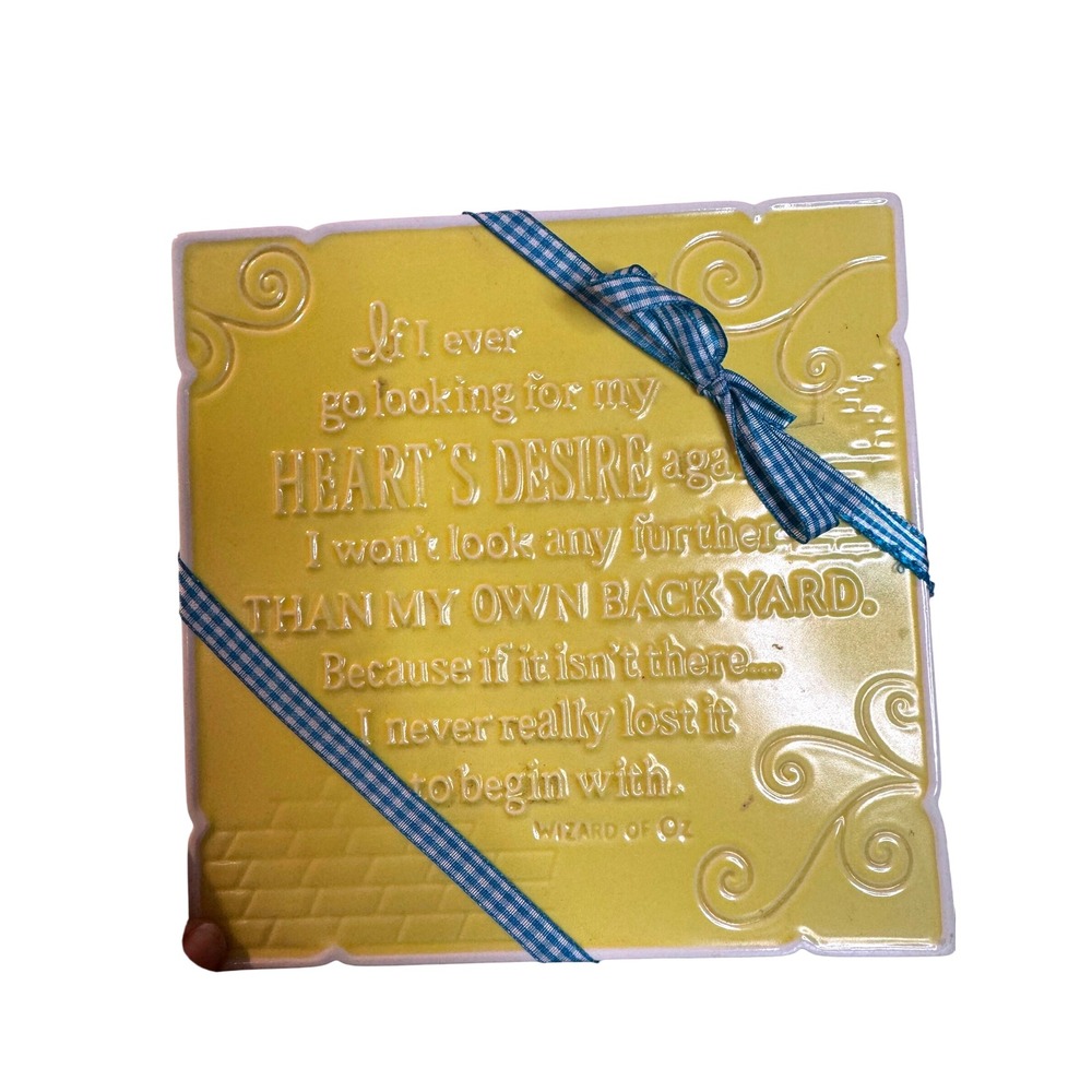 Hallmark Wizard of Oz Yellow‎ Brick Road Plaque – Dorothy Ribbon
